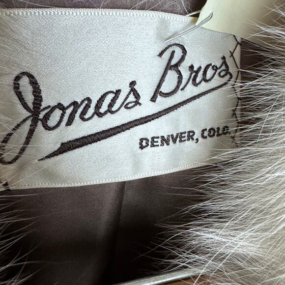 Vintage 1970s Jonas Bros Denver Mink and Fox Fur Coat Women's Medium Fluffy - Picture 3 of 7